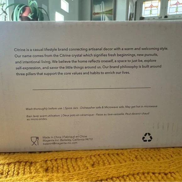 Citrine Spice Jars - Canyon Collection by Magenta - Picture 7 of 8